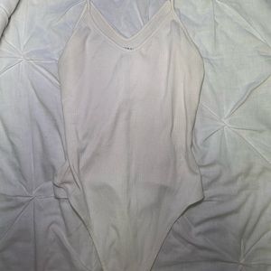 Ribbed V-Neck bodysuit